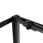 Душевой уголок Vincea Slim Soft VSR-1SS1012CLB, 1200*1000, черный, стекло прозрачное