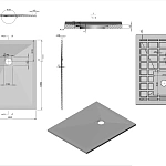 Поддон для душа из искусственного камня Vincea VST-4SR8010A, 1000*800*25, антрацит