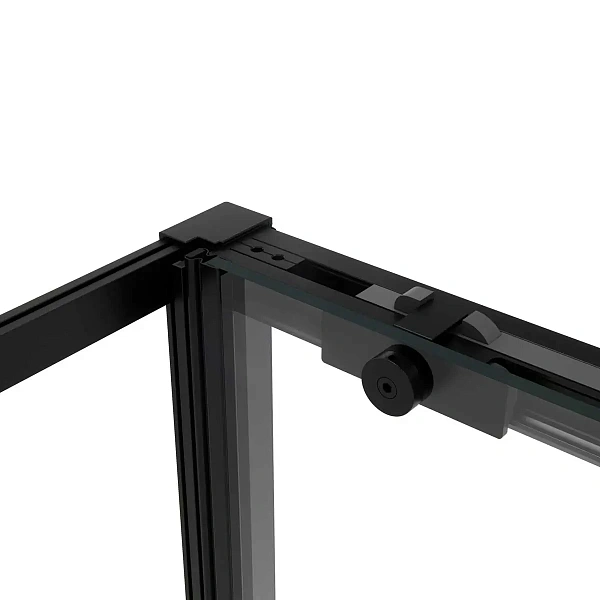 Душевой уголок Vincea Slim Soft VSR-1SS1012CLB, 1200*1000, черный, стекло прозрачное