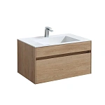 Тумба под раковину Vincea Chiara 800 подвесная, 1 выкатной ящик soft-close, N.Oak