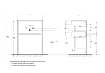 Тумба под раковину напольная BelBagno KRAFT39-600/390-2C-PIA-RT Rovere Tabacco, 60 см