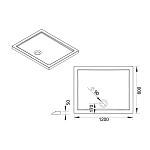 Поддон для душа акриловый Vincea VST-5AR-8012, 1000*800*50