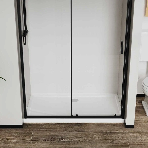 Душевая дверь Vincea City VDS-5CT110CLB, 1100, черный, стекло прозрачное