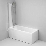 Стеклянная шторка для ванны AM.PM Gem 80х140 см, W90BS-D3W5-140CT