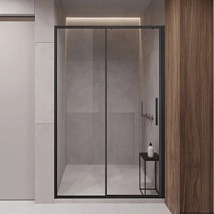 Душевая дверь Vincea Slim-U VDS-2SU120CLB, 1200, м.черный, стекло прозрачное