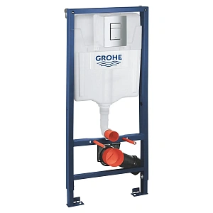 Система инсталляции для унитазов Grohe Rapid SL 38772001 3 в 1 с кнопкой смыва