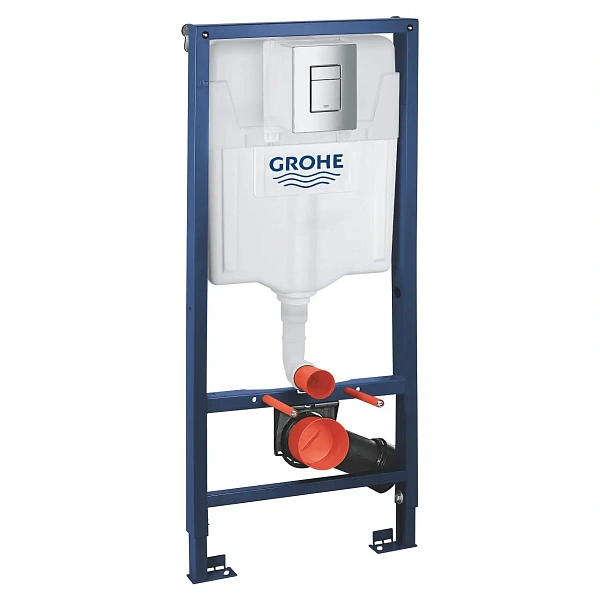 Система инсталляции для унитазов Grohe Rapid SL 38772001 3 в 1 с кнопкой смыва