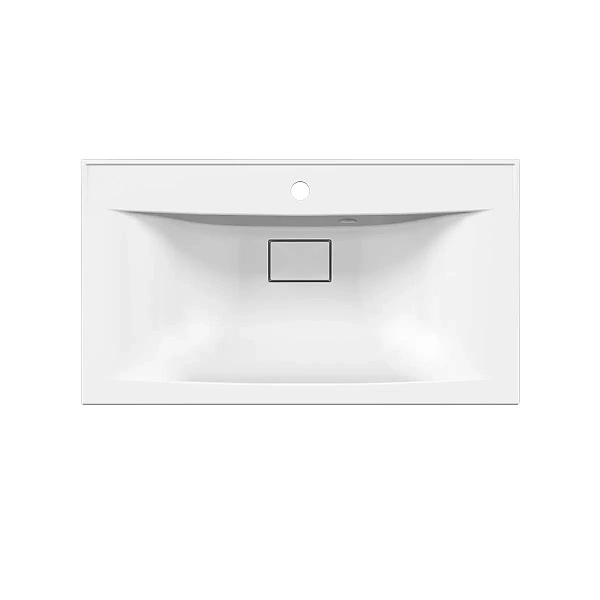 Раковина Vincea VCB-3M800W из искуственного камня, цвет белый