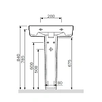 Пьедестал AM.PM Bliss L C534910WH