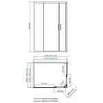 Душевой уголок Wasserkraft Lippe 120х90 см 45S07