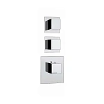Встраиваемый смеситель с термостатом для ванны и душа Bossini Cube Z032203.030