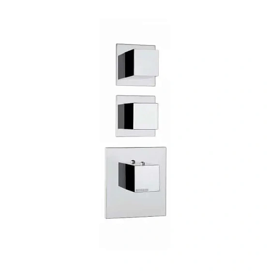 Встраиваемый смеситель с термостатом для ванны и душа Bossini Cube Z032203.030