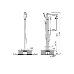 Напольный смеситель для ванны Vincea VTF-102CH