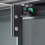 Душевой уголок Vincea с поворотной дверью Stile VSS-2ST9090CLB-R, 900*900, черный, стекло прозрачное, правый