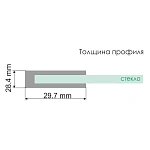 Душевая дверь WasserKRAFT Berkel 80х200 см 48P27