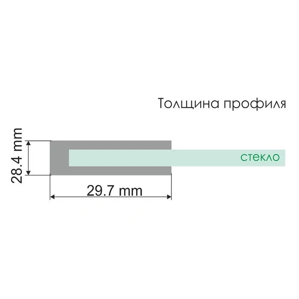 Душевая дверь WasserKRAFT Berkel 80х200 см 48P27