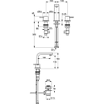 Смеситель для раковины Kludi Zenta 383930575 с донным клапаном