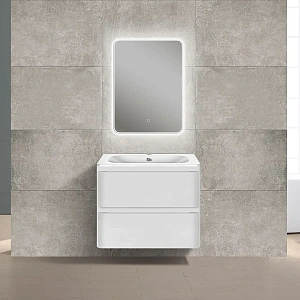 Тумба под раковину Vincea Vico 600 подвесная, 2 выкатных ящика soft close, G.White