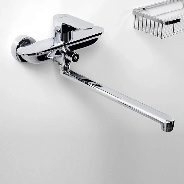Смеситель для ванны с длинным изливом WasserKRAFT Dinkel 5802L