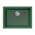 Omoikiri Okinoshima 61-U/I-RG Glossy Natceramic/royal green