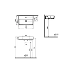 Раковина VITRA ArchiPlan 7401B003-0001 60 см