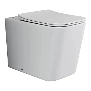 Приставной унитаз Ceramica Nova Cubic CN1809 безободковый