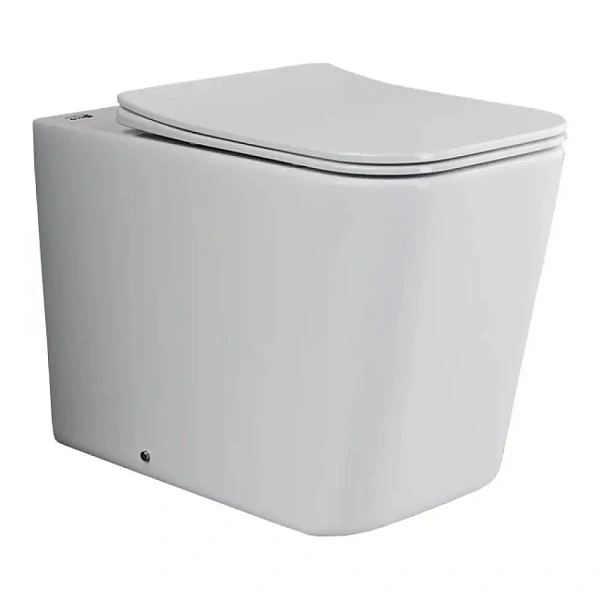 Приставной унитаз Ceramica Nova Cubic CN1809 безободковый