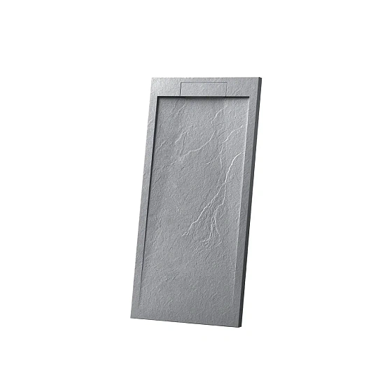 Поддон для душа из искусственного камня Vincea VST-4SRL9012G, 900*1200*25, серый