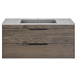 Тумба под раковину Vincea Chiara 2D 1000 подвесная, 2 выкатных ящика soft-close, R.Oak