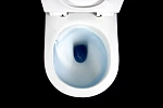 Инсталляция Grohe Rapid SL, кнопка черная матовая с безободковым, подвесным унитазом Santerika SAN.UNT.01 с технологией смыва "Торнадо" с сиденьем микролифт