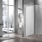 Душевая перегородка Vincea Walk-In VSW-1H100CL,1000*2000, хром, стекло прозрачное