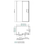 Душевой уголок WasserKRAFT Dinkel 130х80 см 58R32