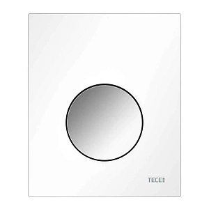 Кнопка смыва Tece TECEloop 9242627 панель белая, клавиша хром