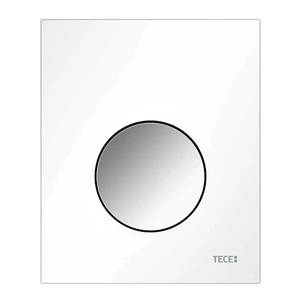 Кнопка смыва Tece TECEloop 9242627 панель белая, клавиша хром