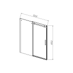 Душевая дверь Vincea Como-N VDS-4CN150CL, 1500, хром, стекло прозрачное