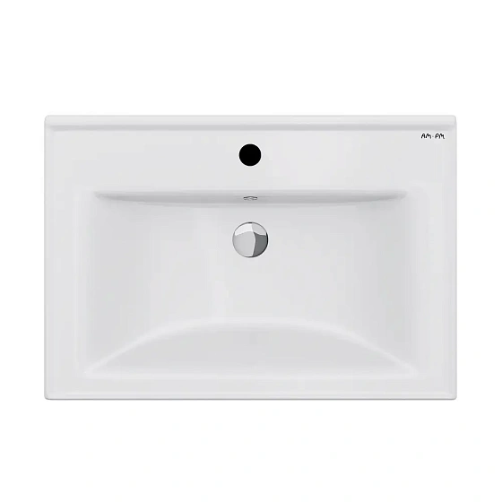 M85AWCC0652WG X-Joy, Раковина мебельная, керамическая, 65 см, встроенная, цвет: белый, глянец