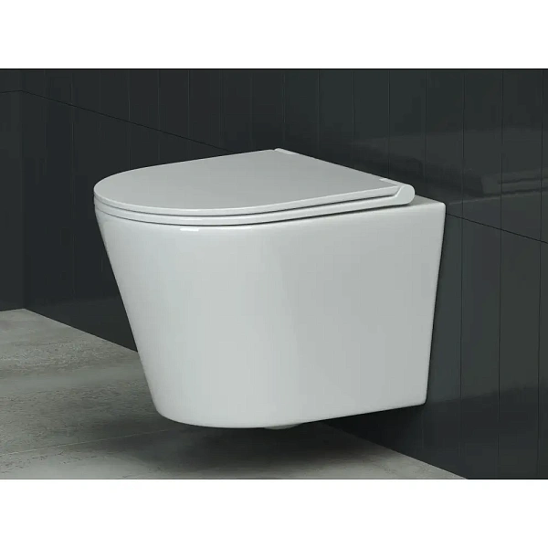 Система инсталляции для унитазов Tece TECEnow 9400412 с кнопкой смыва + унитаз подвесной Ceramica Nova Forma CN3011