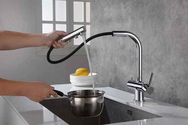 Смеситель для кухни Timo Saona 2356/00FL с каналом для питьевой воды