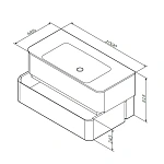 M30FHX1002WG Sensation, База под раковину, подвесная, 100 см, ящики, белый, глянцевая, шт