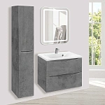 Тумба под раковину Vincea Mia 650 подвесная, 2 выкатных ящика soft close, Beton