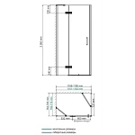 Душевой уголок WasserKRAFT Aller 10HBLACK MATT 120х80 см 10H06LBLACK MATT