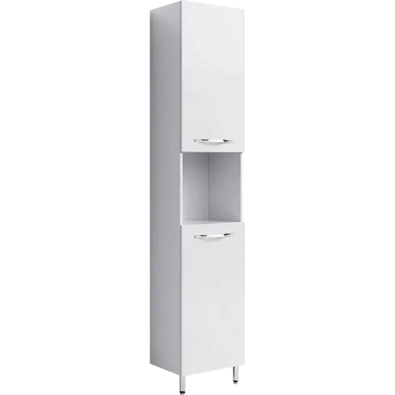 Шкаф-пенал напольный Aqwella Allegro Agr.05.04, 40 см, с бельевой корзиной