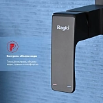 Смеситель Raglo R01.51.06 с гигиеническим душем, черный матовый