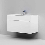 M50AFHX1003WM Inspire V2.0, База под раковину, подвесная, 100 см, 3 ящика, push-to-open, белый матов