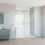Душевая дверь Vincea Como Soft VDS-1CS140CL, 1400, хром, стекло прозрачное
