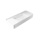 Раковина из искусственного камня Vincea VWB-6S312MW, 1200*400*150, подвесная, цвет белый матовый