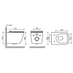 Унитаз подвесной Ceramica Nova Metric CN3007