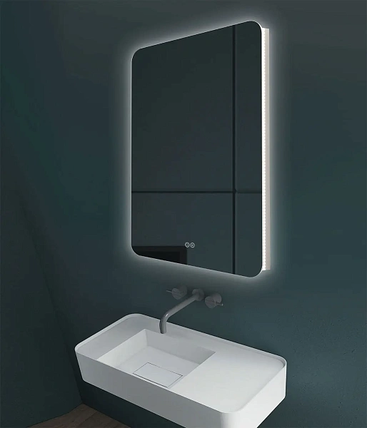 Зеркало Vincea LED VLM-3BE600-2 600х800 c сенсорным выключателем и диммером, антизапотевание
