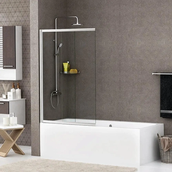 Стеклянная шторка для ванны WasserKRAFT Main 80х140 см 41S02-80 WasserSchutz