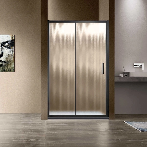 Душевая дверь Vincea Garda VDS-1G120CHB, 1200, черный, стекло шиншилла